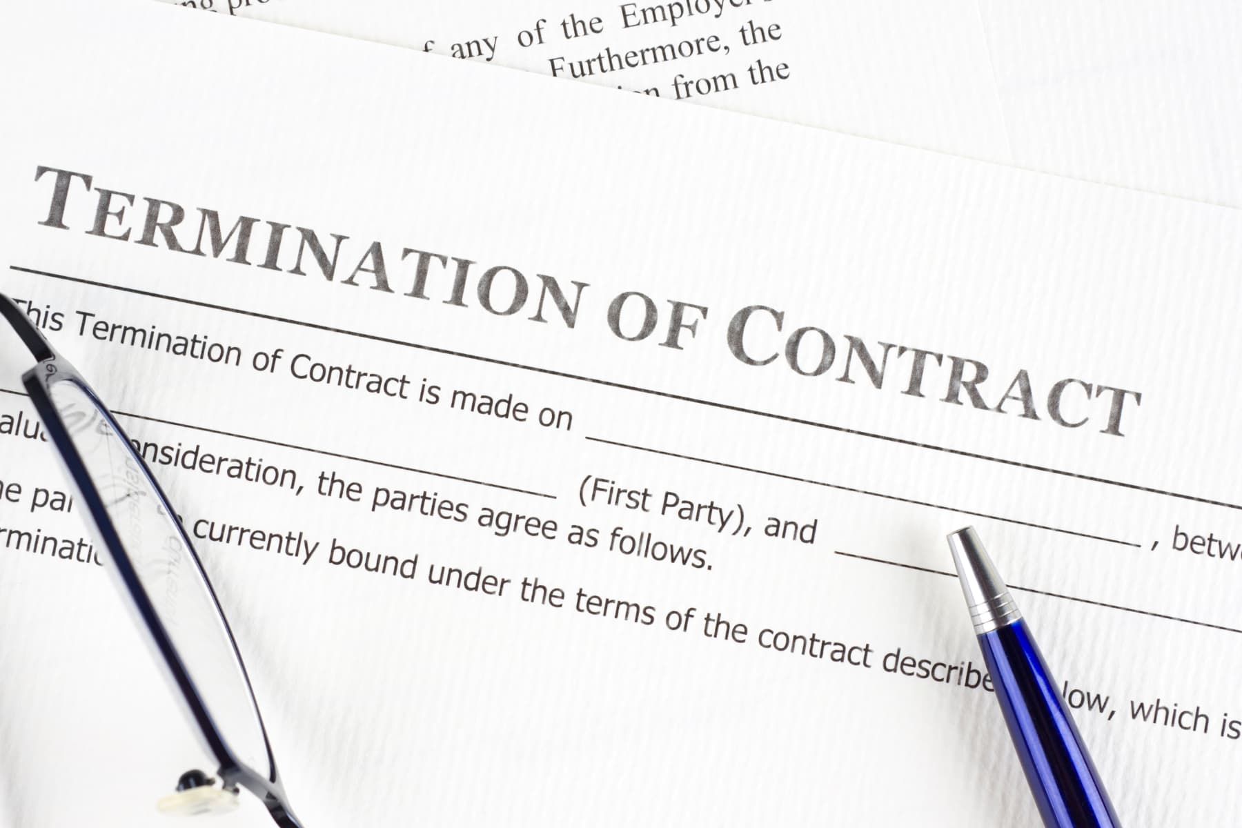 Three reasons why a developer can terminate Off-Plan contract?